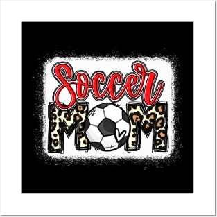 Soccer Mom Red Leopard Posters and Art